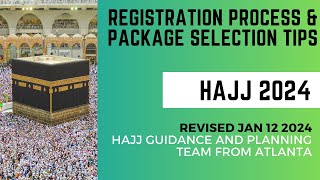 Nusuk Hajj 2024  Revised Registration amp Package Planning Tips Jan 12 2024 [upl. by Renato398]