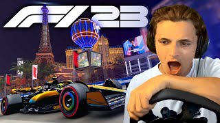 Lando Norris Plays F1 23 For The First Time [upl. by Hsirahc30]