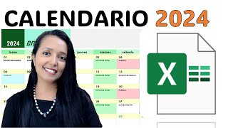 CREA UN CALENDARIO DE ACTIVIDADES 2024 SUPER FACIL Y RÁPIDO EN EXCEL Y SIN FORMULAS [upl. by Duster]