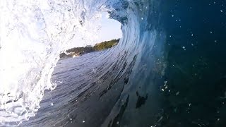 Bodyboarding Crystal Barrels at Lacerations Indonesia with Chris Green and Bevan Langley [upl. by Jaye]