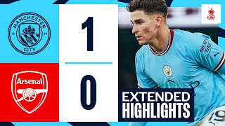 EXTENDED HIGHLIGHTS  Man City 10 Arsenal  Ake goal gives City big win [upl. by Carola]