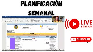 Planificación Semanal Video Explicativo [upl. by Okram441]