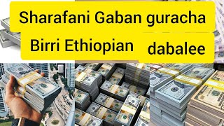 sharafani Gaban guracha Ethiopian afaanoromoo money bani ጥቁር ገበያ ዛሬና የባንክ [upl. by Akimas]