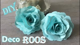 🌹 DIY KNUTSELEN ROOS MAKEN VAN PAPIER  Deco roos maken van papier Met uitleg ✂️ Nederlands [upl. by Kreegar797]