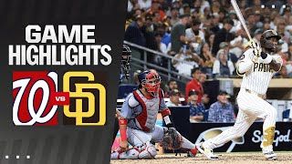 Nationals vs Padres Game Highlights 62524  MLB Highlights [upl. by Esertak]