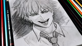 Denji most cool character painting sketch [upl. by Balduin]