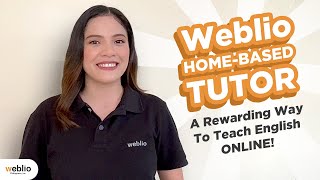 Weblio HomeBased Tutor A Rewarding Way to Teach English Online [upl. by Elleunamme951]