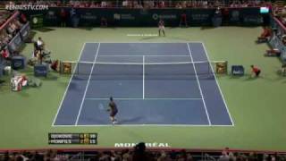 Djokovic Tsonga Win In Montreal Quarterfinal Night Highlights [upl. by Anitak]