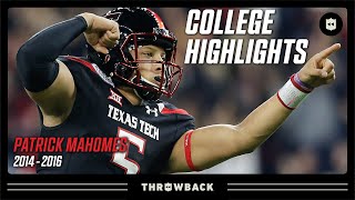 Patrick Mahomes quotUltimate Air Raid Athletequot Texas Tech Highlights  College Legends [upl. by Rehpatsirhc]