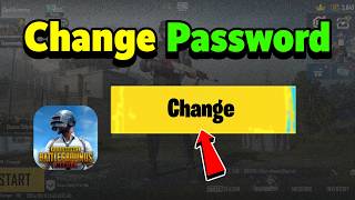 How To Change Password in PUBG Mobile [upl. by Ashok]