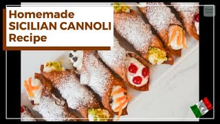 BEST Sicilian CANNOLI Recipe Ever Easy and without Fancy Equipment [upl. by Lacy]