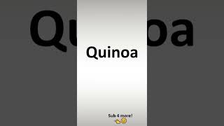 Can You Pronounce Quinoa Correctly [upl. by Nuahsel912]