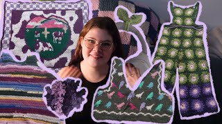 All the cute stuff I crocheted 🧸💜 Everything I made in June  July [upl. by Asiul]