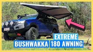 BUSHWAKKA EXTREME 180 AWNING  Timed Setup Pack down etc  Full Trip Ready Review [upl. by Dan]