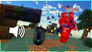 mousecam  keyboard and mouse sounds Ranked Skywars [upl. by Yelyab775]