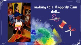 How to make a raggedy Ann dollWell how I made one [upl. by Nitsur]