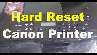 How to Hard Reset Canon Printer Error [upl. by Enohpets]