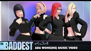 MMDナルト  Naruto  KDA  Baddest ft Sakura Hinata Ino Karin [upl. by Smart]