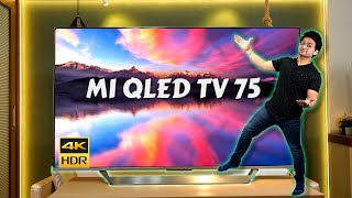 Our Biggest TV Unboxing 🔥 Mi QLED TV 4K 75quot Inch Unboxing amp Review 🤩 4K 120Hz TV ⚡️ [upl. by Foulk789]