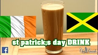 Irish Guinness PunchHappy St PatrickS Day Jamaicanirish  Recipes By Chef Ricardo [upl. by Nitsur]