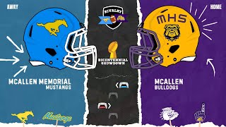 Football  Memorial Vs McAllen High  Week 7  2024  McAllen ISD [upl. by Clementius]