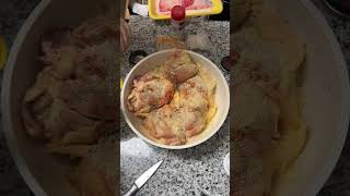 chicken thighs amp potatoes 😋chicken dinner dinneridea dinnerideas chickenrecipe easymeals [upl. by Rodrich]