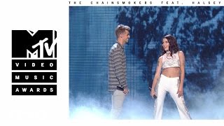 The Chainsmokers  Closer ft Halsey Live from the 2016 MTV VMAs [upl. by Eilyak979]