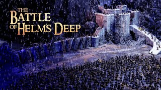 A massive game of Lord of the Rings The Battle for Helms Deep  MiddleEarth Strategy Battle Game [upl. by Tare335]