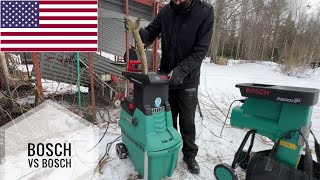 Bosch AXT 25 TC VS AXT 2200 HP What is the maximum capacity of my garden shredders  chippers [upl. by Dnalwor515]