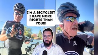 Millionaire Bicyclist Attempts Citizens Arrest of Young Driver for Getting quotToo Closequot [upl. by Ynattib627]