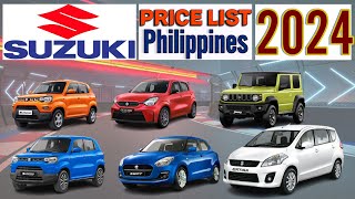 Suzuki cars Price List in Philippines 2024 [upl. by Andree]