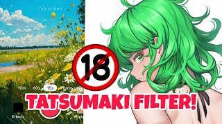 HOW TO GET TATSUMAKI FILTER ON TIKTOK TATSUMAKI FILTER TIKTOK 💀 [upl. by Delmar]