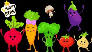 Fun Dance with Funky Veggies  Cartoon Dance Videos  Happy Star Dancing [upl. by Matti]