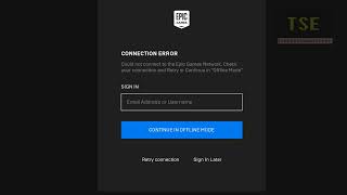 How to fix Connection error could not connect to the Epic Games Network [upl. by Assel]