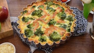 Rezept für Quiche mit Lachs und Brokkoli [upl. by Egoreg]