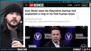 Elon Musk IMPLANTS FIRST HUMAN Neuralink Brain Chip The AI Cyborg APOCALYPSE Has Begun [upl. by Entsirhc866]