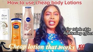 How To Use Cheap Body Lotions to Lighten Your SkinI turned my cheap lotion to a lightening lotion [upl. by Abita]