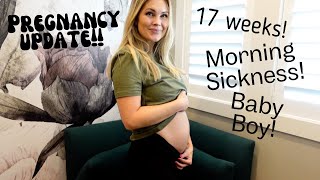 Pregnancy Update 17 Weeks [upl. by Aremmat364]