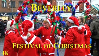 Beverley Festival of Christmas  Market and Minster town  East Yorkshire 🇬🇧 [upl. by Violette655]