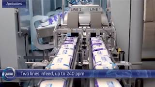 Multiproduct vision driven shelf ready packaging line for wetwipes [upl. by Alocin166]