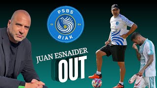 JUAN ESNAIDER PELATIH LIGA 1 PERTAMA YANG DIPECAT [upl. by Dirgni933]