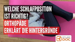 Die richtige Schlafposition  Orthopäde erklärt die Hintergründe [upl. by Esylla]