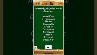 Commonly Misspelled Words 118 comprehension learningwords sentencestructure [upl. by Esinrahs787]