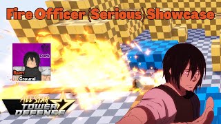 Fire Officer Serious Showcase Benimaru Fire Force All Star Tower Defense ASTD [upl. by Nnylyar]