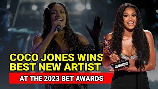 Coco Jones Wins Best New Artist At The 2023 BET Awards [upl. by Lotte]