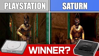 PowerSlave  Exhumed  Playstation vs Saturn Comparison Visuals and Sound upscaled by Retrotink5x [upl. by Assili]