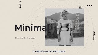 Minimal Slideshow After Effects Template [upl. by Kampmann]