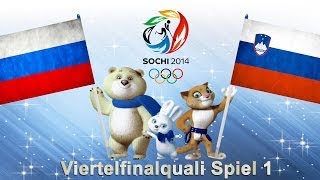 Olympia 2014 Sotchi 019  Russland  Slowenien VF Qualifikation 1 [upl. by Monah]