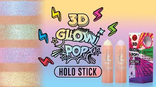 JCat Beauty 3D Glow Pop Stick  Tutorial [upl. by Illak653]