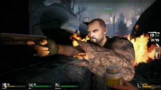 Left 4 Dead Leeroy Jenkins expert speed run SOLO  Blood Harvest [upl. by Loralie]